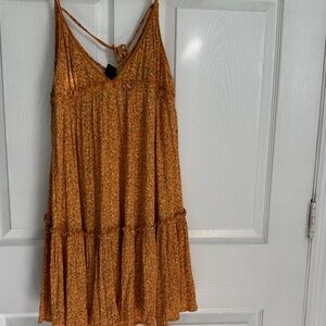 Wild Fable Orange Floral Mini Dress